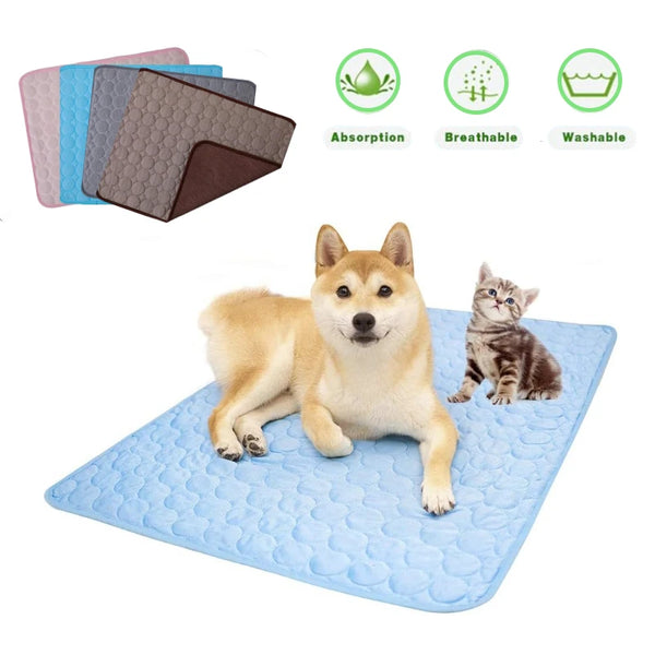 Summer Dog Cooling Mat&Sleeping Pad Reusable Washable&Portable Extra Large for Small Big Dogs Pet Urine Mat Dog Car Seat Cover